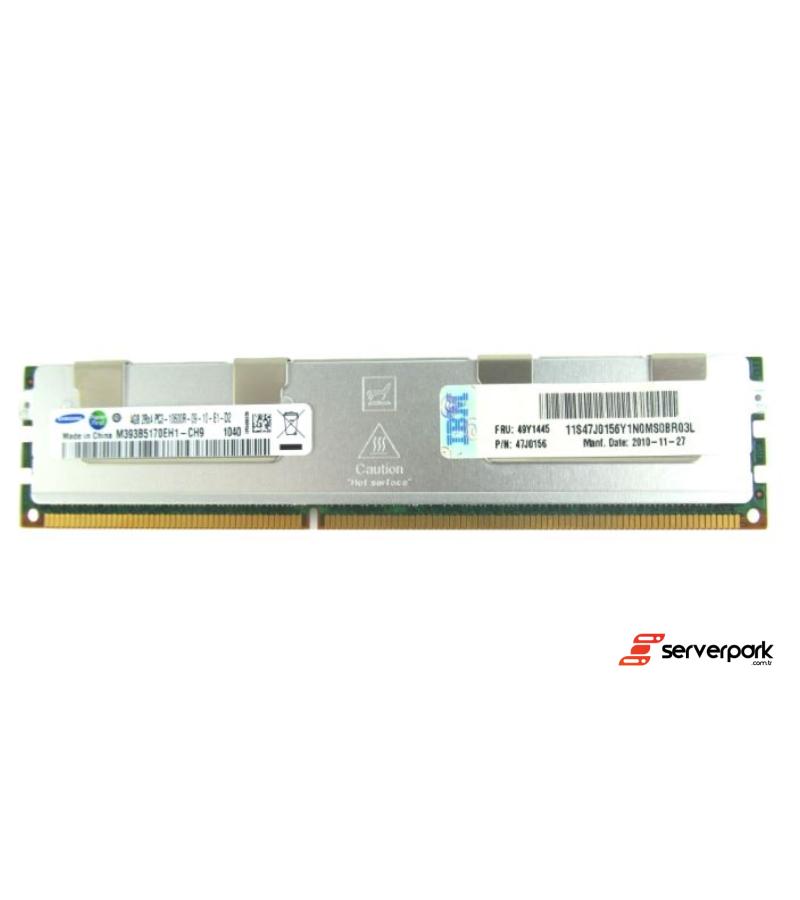 IBM 4GB 2Rx4 PC3-10600R DDR3 Registered Server-RAM Modülü – R-DIMM REG ECC PN: 49Y1445