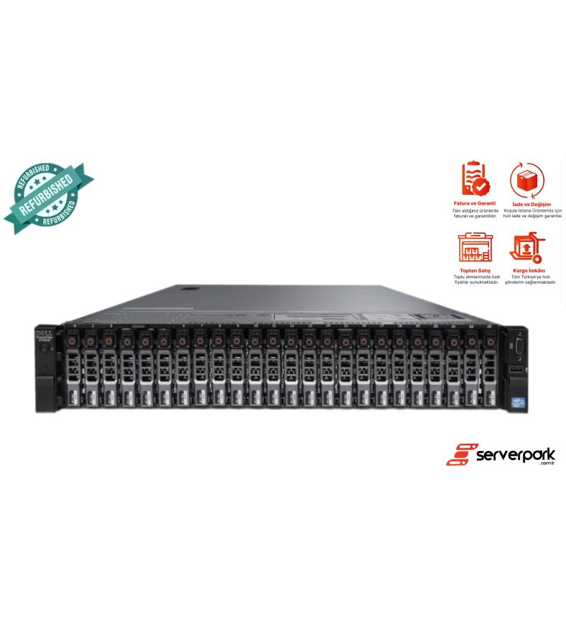 DELL R730 XD - 26SFF /  2 x E5-2680 V4 CPU/ 256GB DDR4 RAM  / 1GB RAID / 2 x 750W PS /  Universal Raf Kızak
