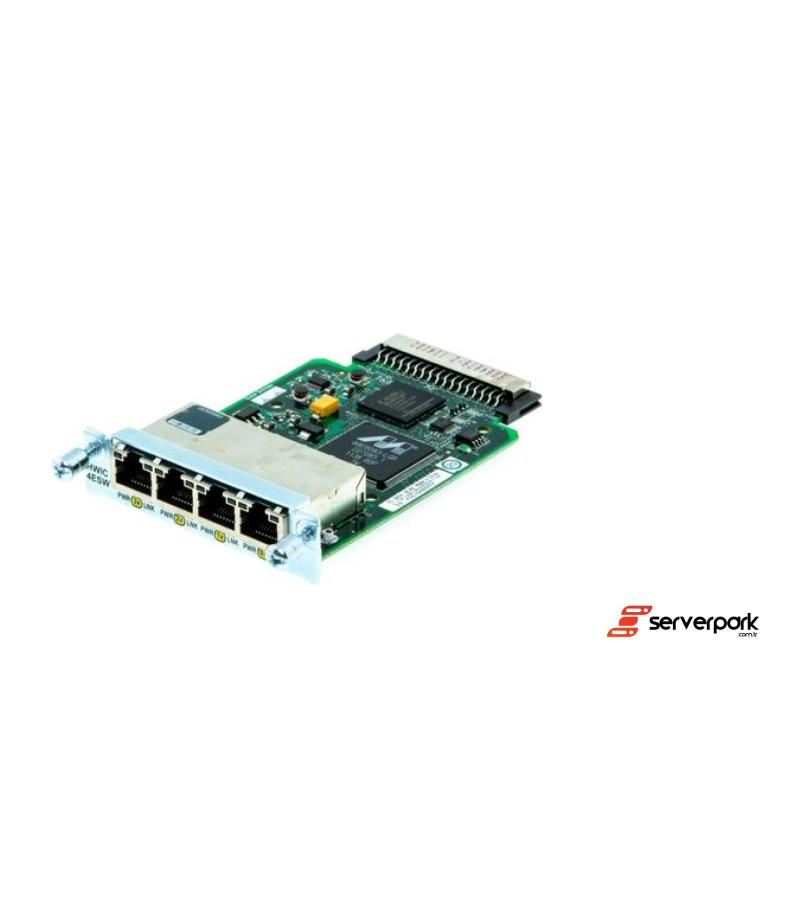 Cisco EHWIC-4ESW Quad Port 10M/100M RJ45 Ethernet Kartı - PN: 73-8474-06