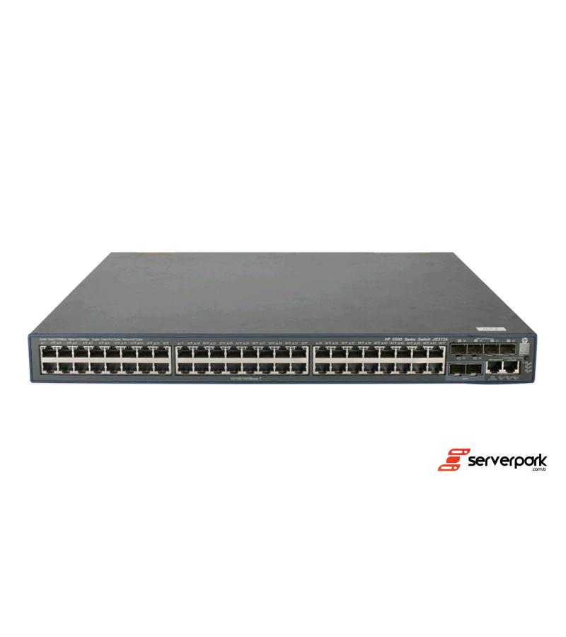 HP 5500 JG542A 48x 1Gb RJ-45 PoE, 4x 1Gb SFP, 2x 10Gb SFP+ 2xPSU - PN: ##SWI-HPE-5500 / JG542A