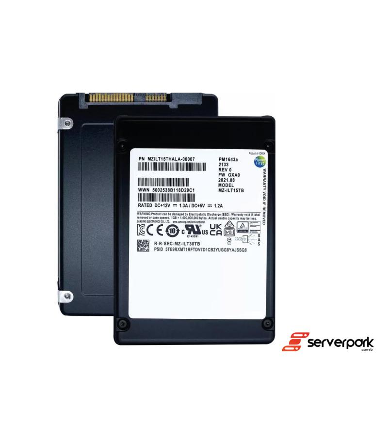 Samsung PM1643a 15.36 TB 2,5' SAS SSD -PN: MZILT15THALA-00007