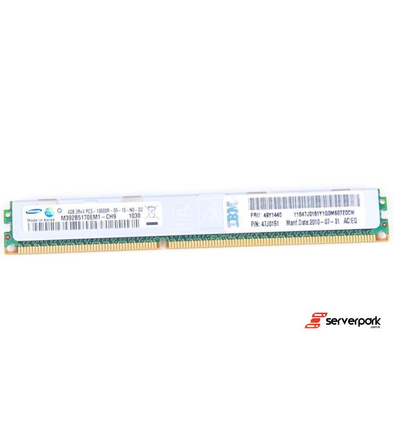 IBM 4 GB 2Rx4 PC3 10600R R-DIMM DDR3 REG ECC PN: 47J0151 
