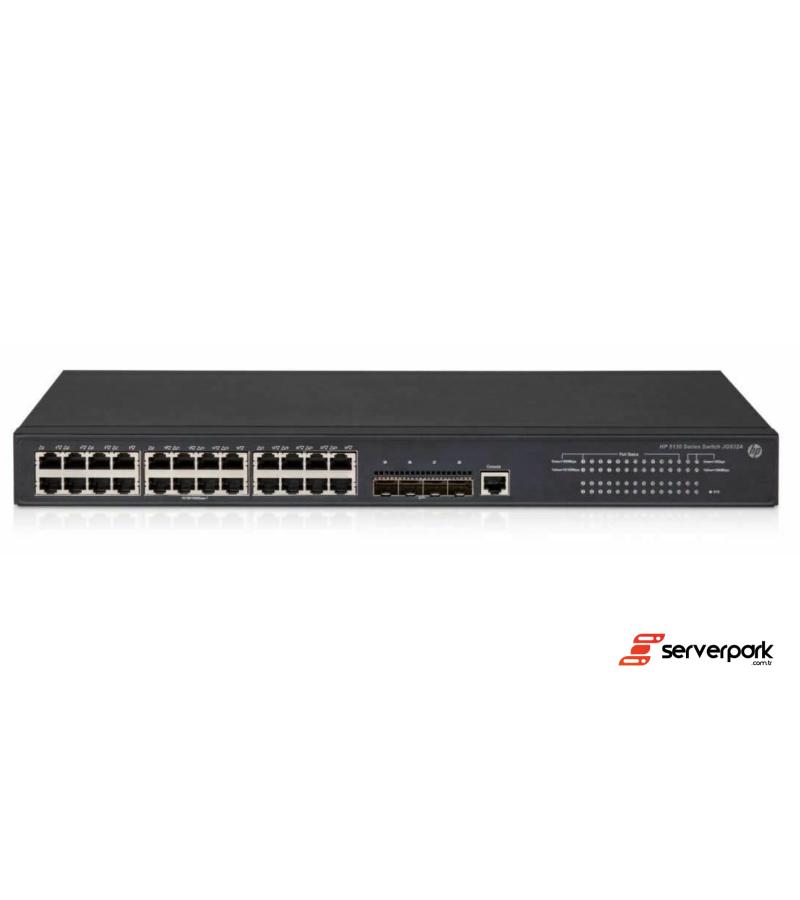 HP JG933A 5130-24G-SFP-4SFP+ 16x 1Gb SFP, 8x 1Gb Combo, 4x 10Gb SFP+ - PN: JG933A