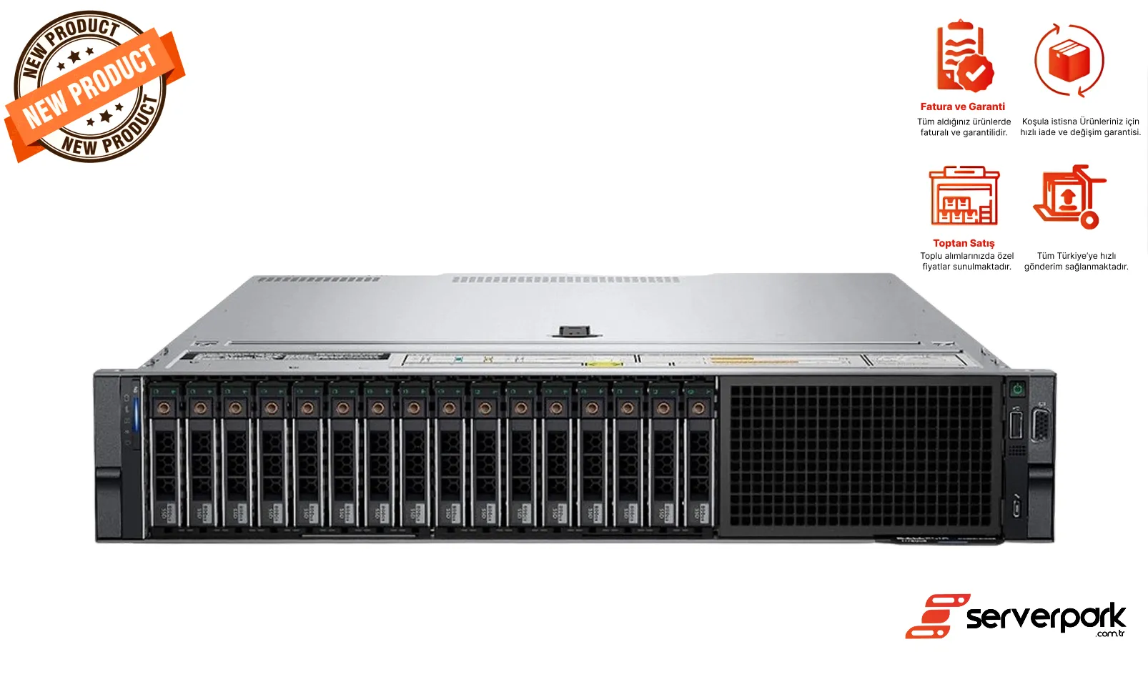 DELL R760XS - 16SFF / 2 x Silver 4410Y / 64 GB DDR5 / 2 x 700 PS / 8GB RAID / Railkit
