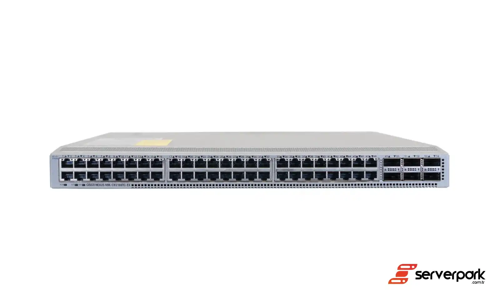 Cisco Nexus 93108TC-EX N9K-C93108TC-EX 48x 1/10Gb RJ45 + 6x QSFP28 40/100Gb - PN: N9K-C93108TC-EX