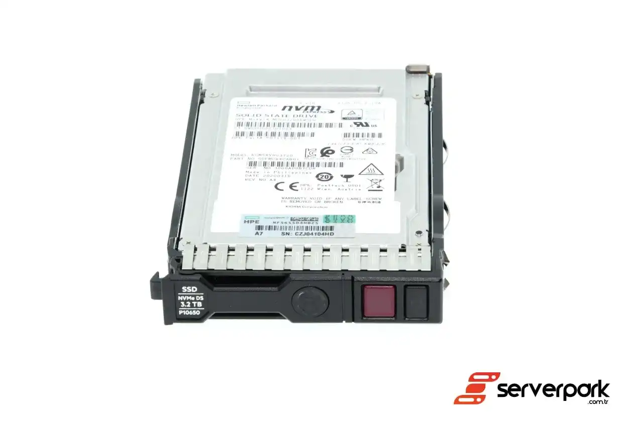 HPE 3.2TB NVMe Gen3 SSD 2.5' SFF U.2 - PN: P10650-001 / P07183-B21