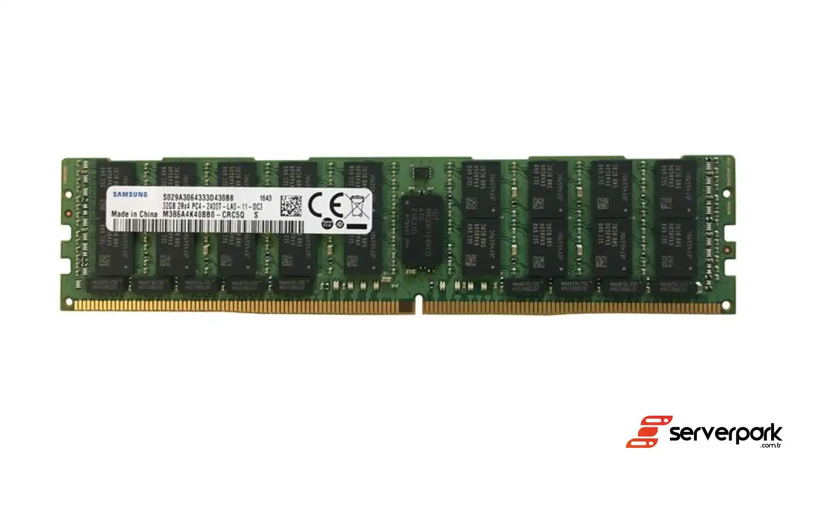 Samsung 32GB 2Rx4 PC4-2400T   R-DIMM DDR4 REG ECC - PN : M386A4K40BB0-CRC5Q