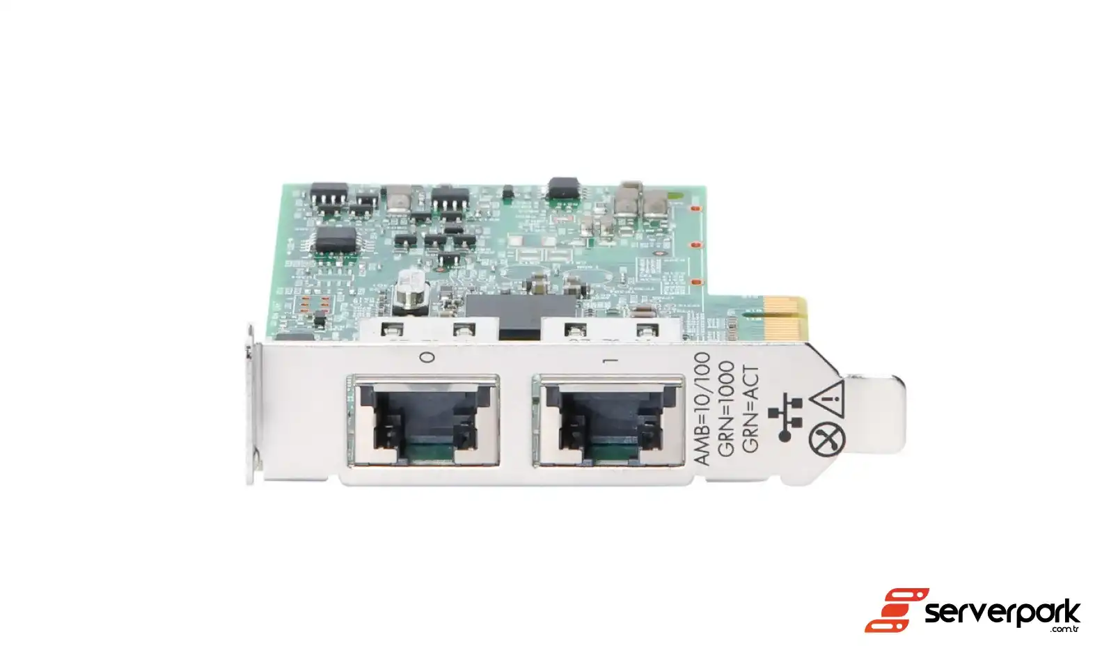 HPE 332T Dual Port 1G RJ45 (BCM5720) Ethernet Kartı - PN: 616012-001 / 615732-B21 (LP)