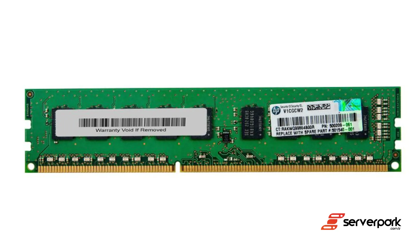 HP 2 GB PC3 - 10600R DDR3 U-DIMM ECC PN: 500209-061