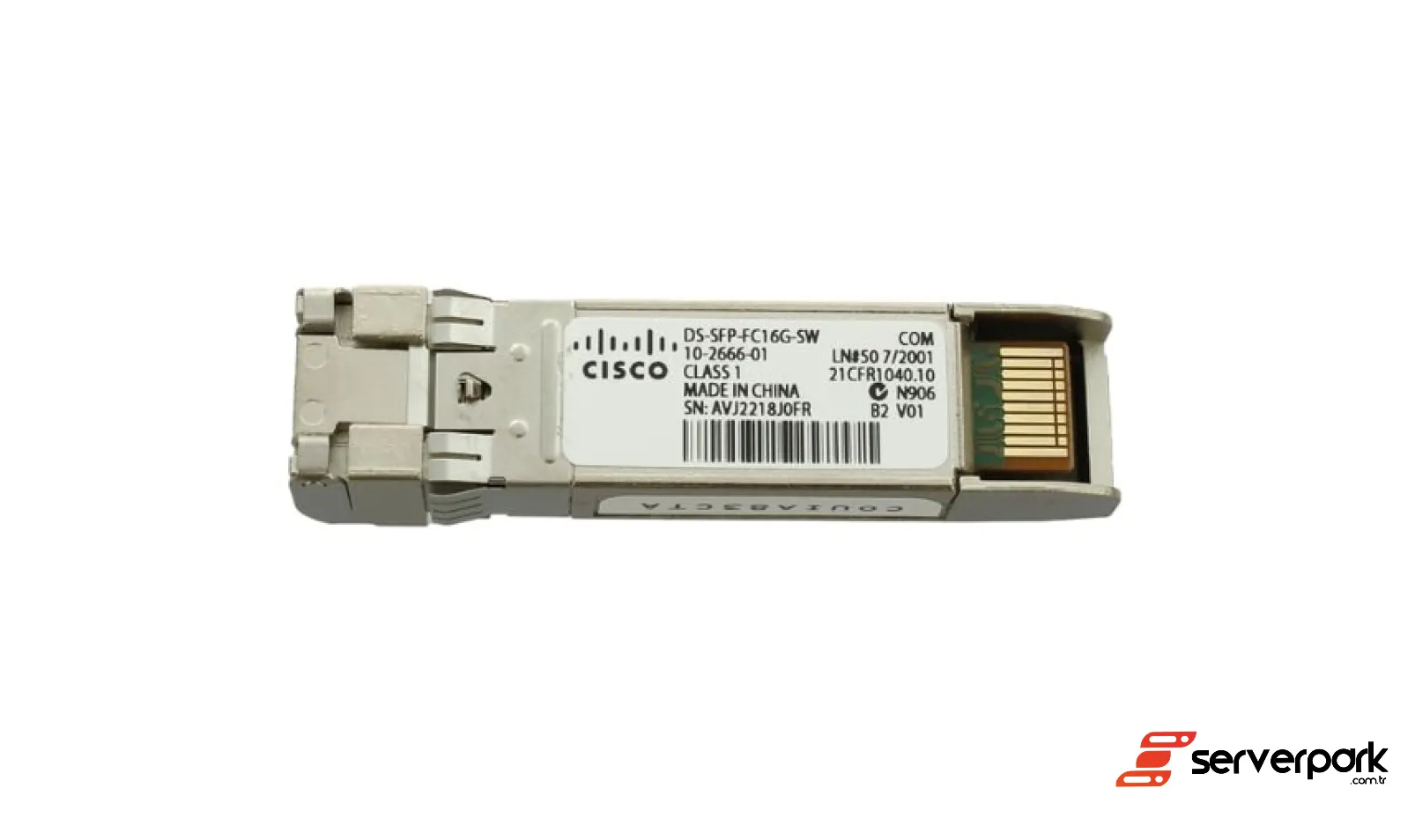 Cisco DS-SFP-FC16G-SW 16Gbps SFP+ Transceiver - PN: 10-2666-01