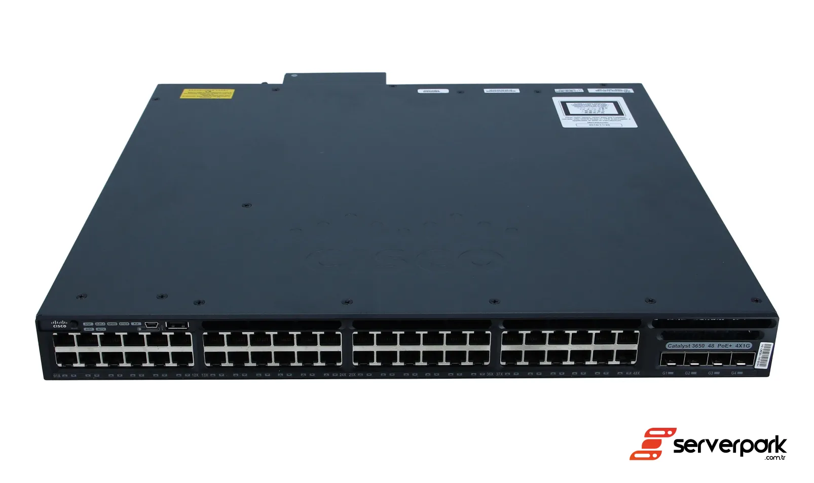 Cisco Catalyst WS-C3650-48FS-S 48x 1Gb RJ-45 PoE, 4x 1Gb SFP - PN: WS-C3650-48FS-S