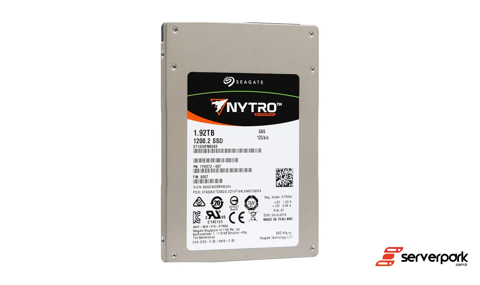 Seagate 1200.2 1.92TB 2.5' SAS SSD - PN: ST1920FM0043