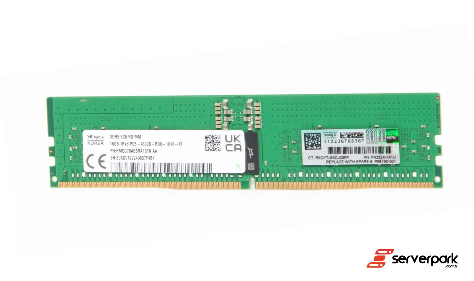 HPE 16GB 1Rx8 PC5 4800B R-DIMM DDR5 PN: P43324-1A1 