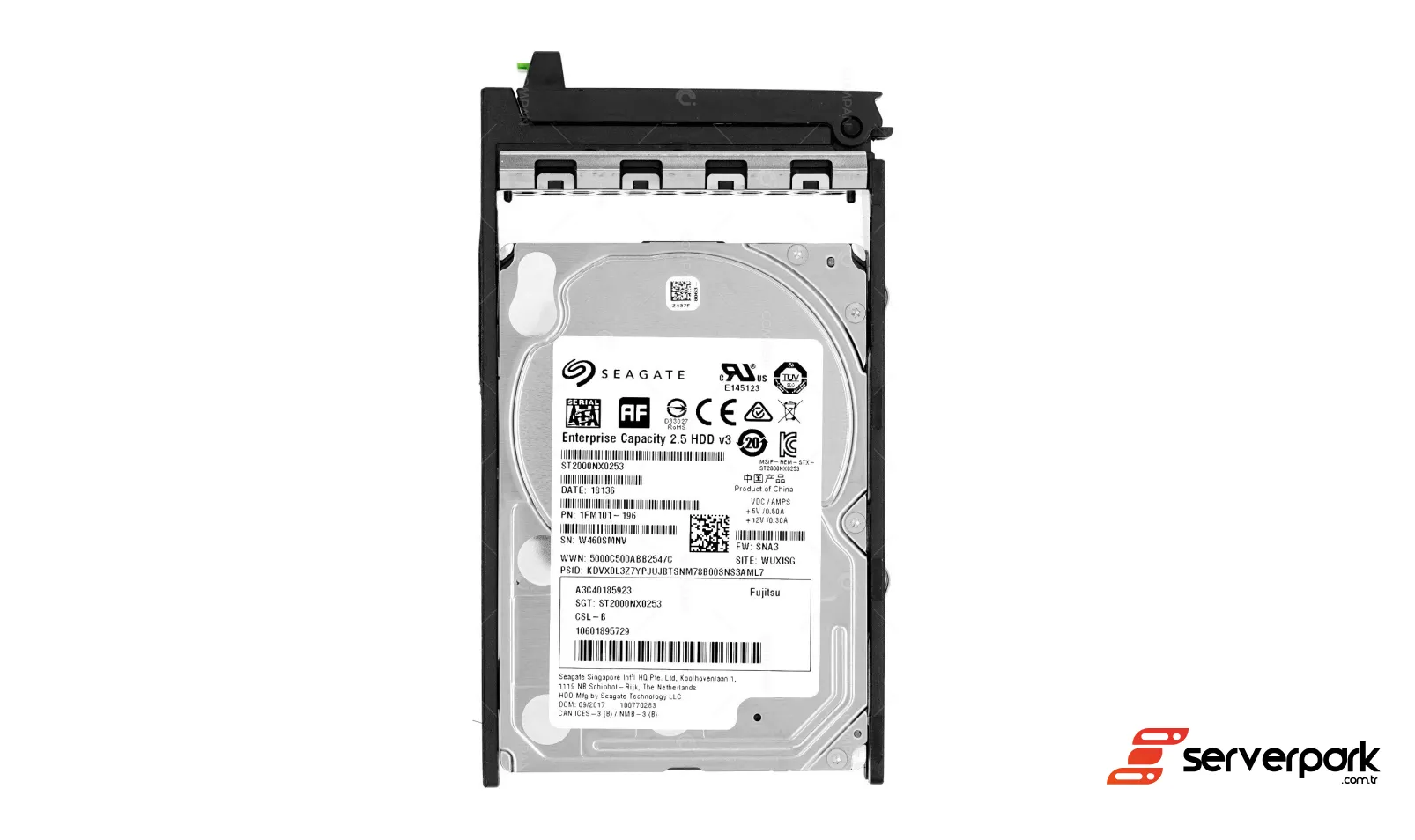 Fujitsu 2TB 2.5' SATA Hard Disk - PN: 10601895729 / A3C40185923