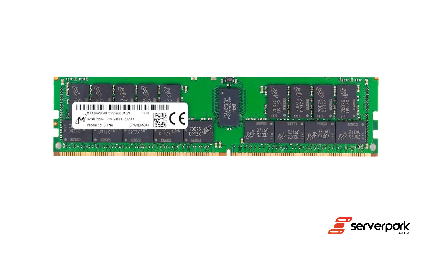 Micron 32GB 2Rx4 PC4-2400T  R-DIMM DDR4  REG ECC - PN : MTA36ASF4G72PZ-2G3D1