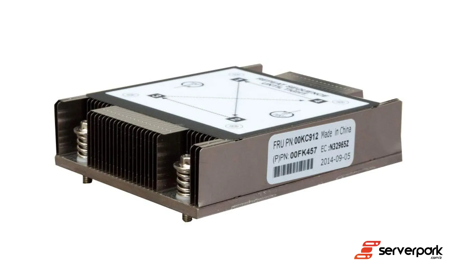 Lenovo System x3550 M5 Heatsink PN: 00KC912 / 00FK457