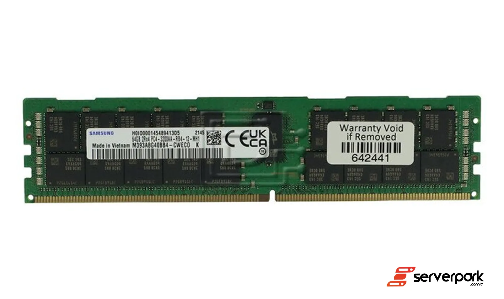 Samsung 64 GB 2Rx4 PC4-3200AA R-DIMM DDR4 REG ECC – PN: M393A8G40BB4