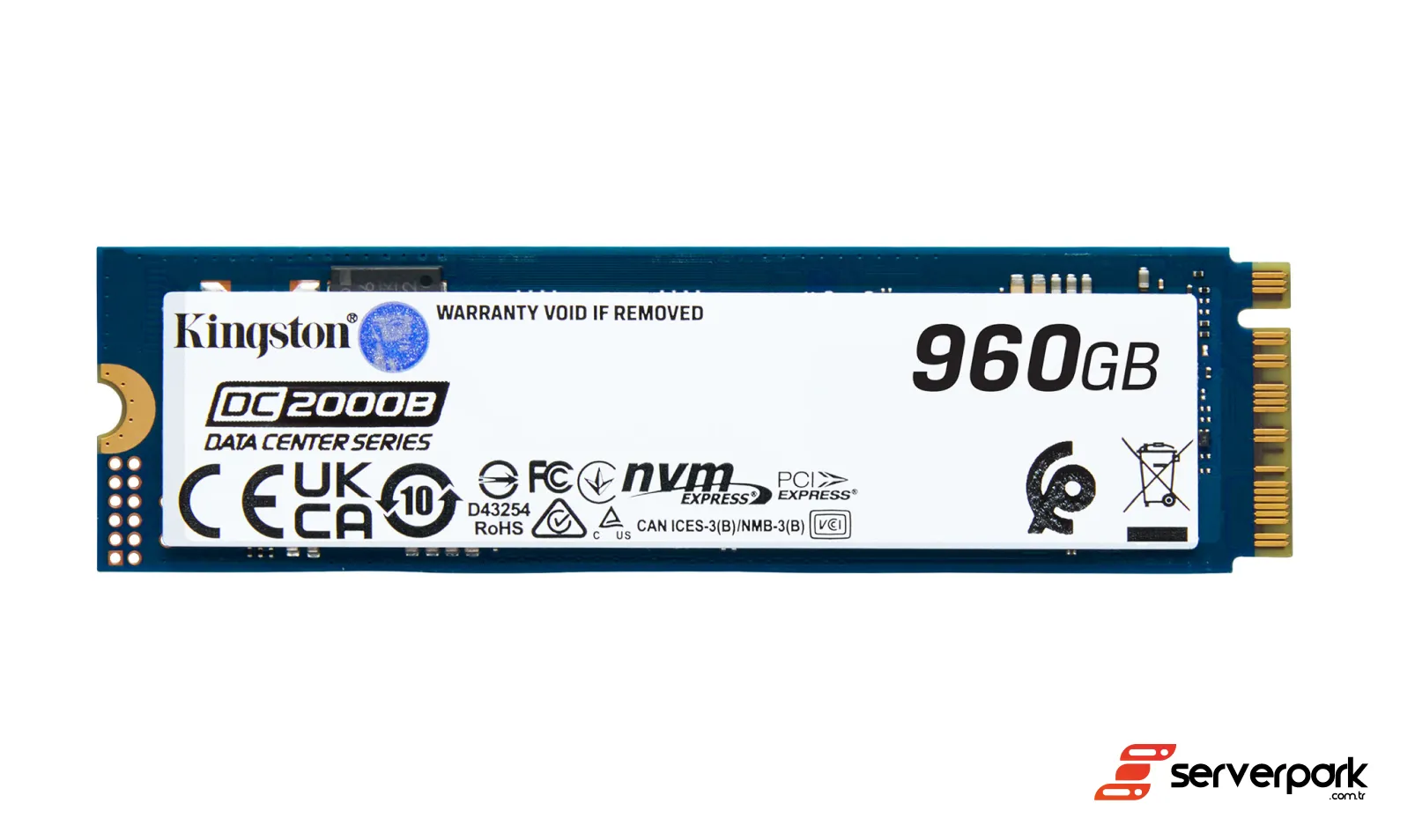 Kingston DC2000B 960 GB NVMe M.2 SSD - PN: SEDC2000BM8/960G