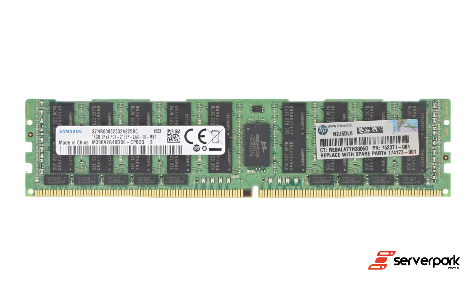 HPE 16GB 2Rx4 PC4-2133P LR-DIMM DDR4 ECC PN: 752371-081