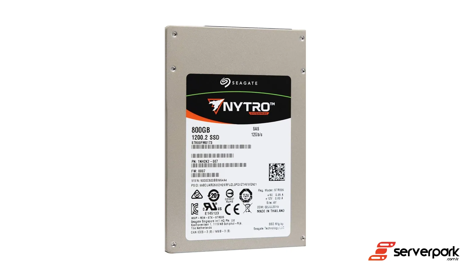 Seagate 1200.2 800GB 2.5' SAS SSD - PN: ST800FM0173