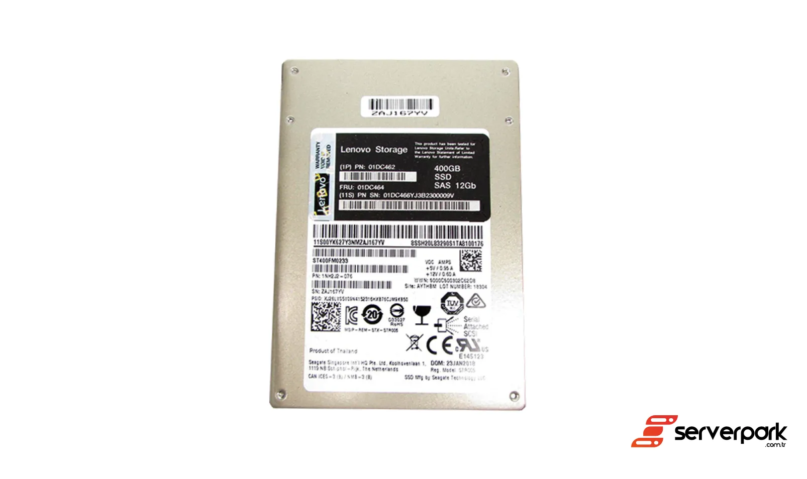 Seagate 400GB 2.5' SAS SSD - PN: ST400FM0233