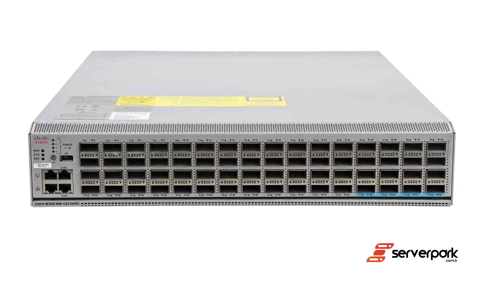 Cisco Nexus N9K-C92304QC 56x 40Gb QSFP+, 8x 100Gb QSFP28 - PN: N9K-C92304QC