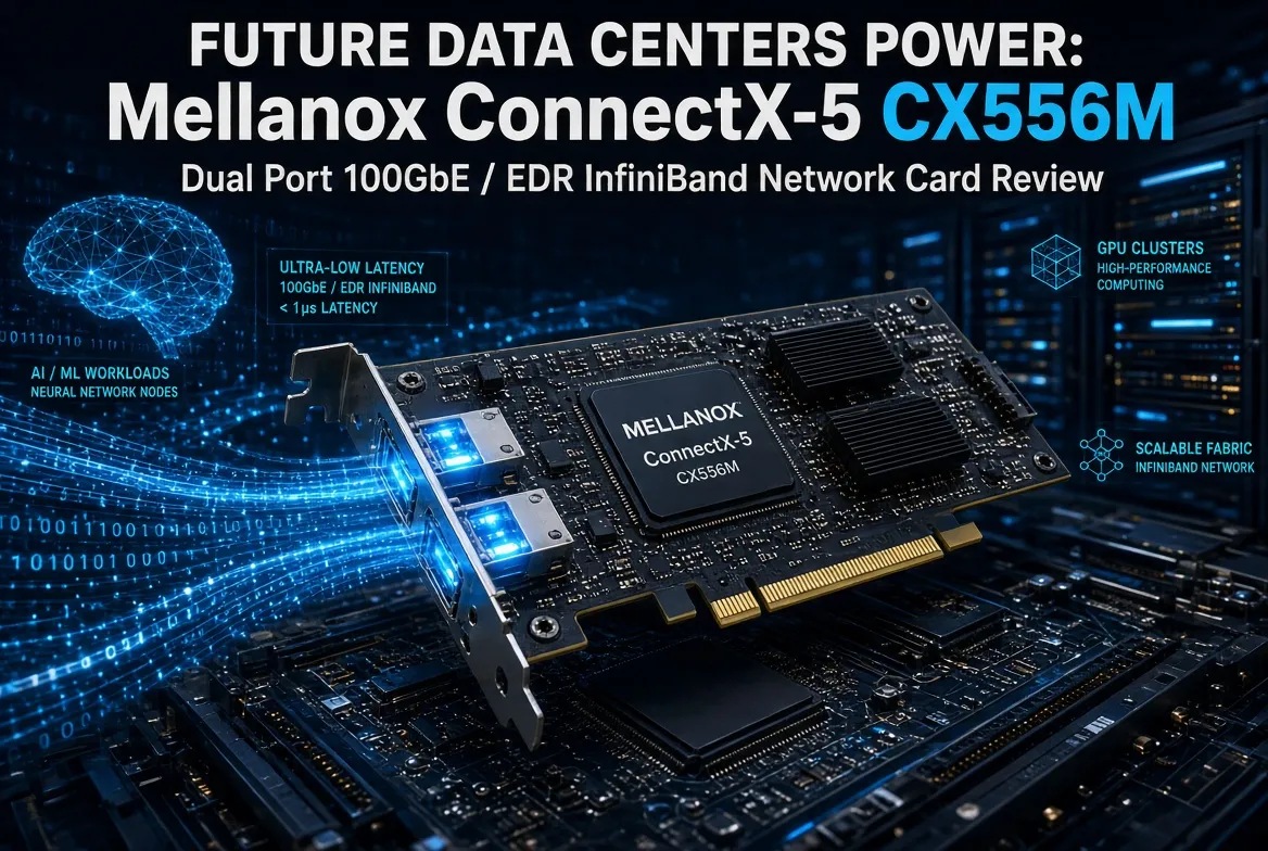 Geleceğin Veri Merkezleri İçin Güç: Mellanox ConnectX-5 CX556M Dual Port 100GbE / EDR InfiniBand Ağ Kartı İncelemesi