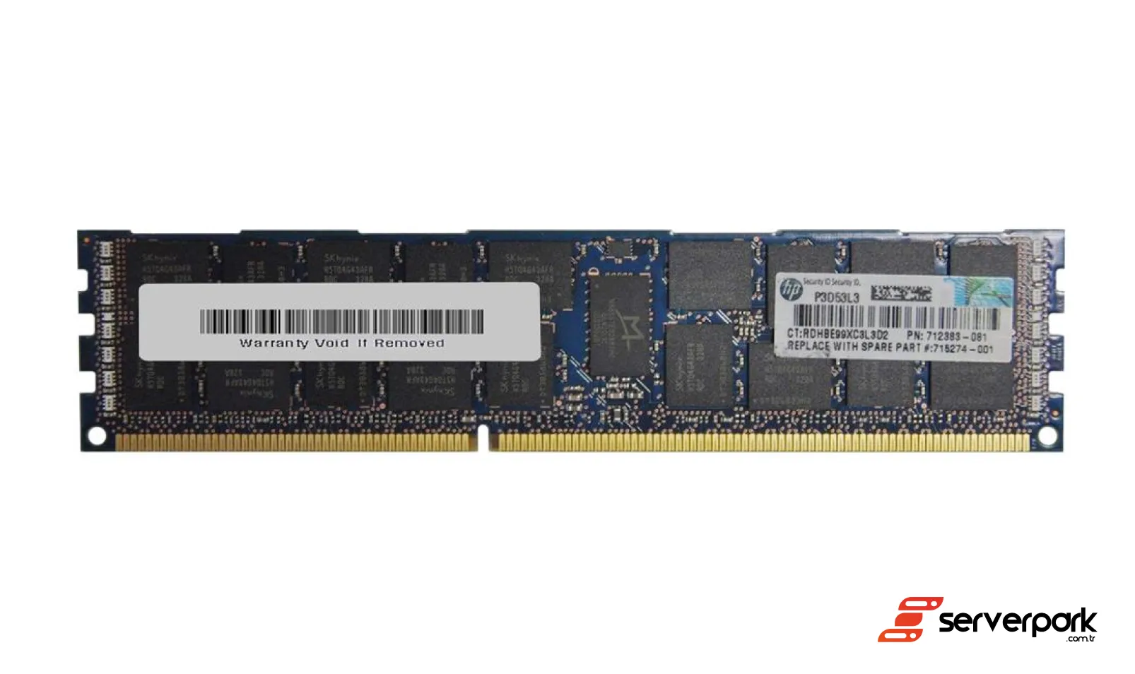 HPE 16GB 2Rx4 PC3-14900R R-DIMM DDR3 REG ECC PN: 715274-001