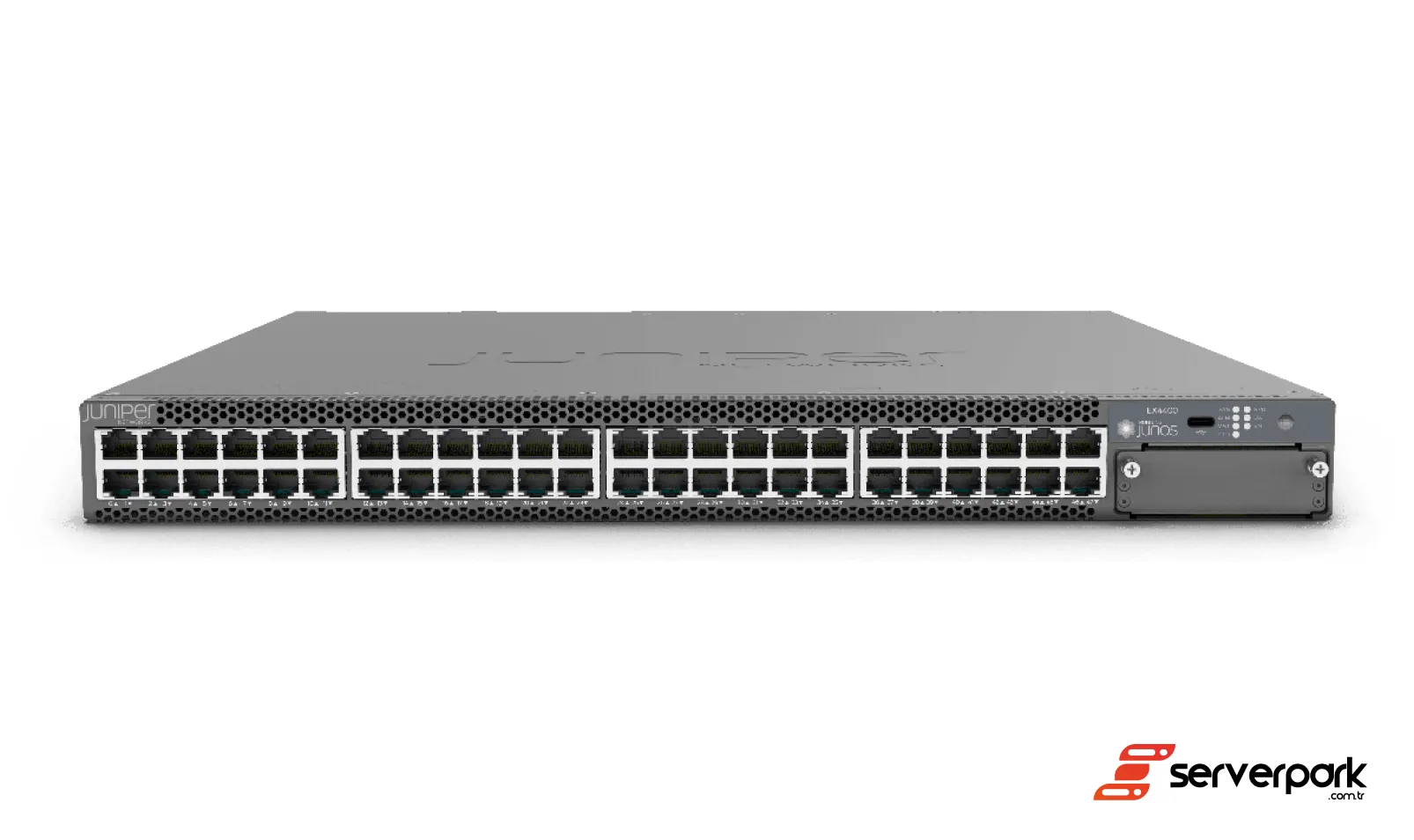  Juniper EX4400-48T-AFI-AFO 48x 1Gb RJ-45, 2x 100Gb QSFP28 PN: EX4400-48T