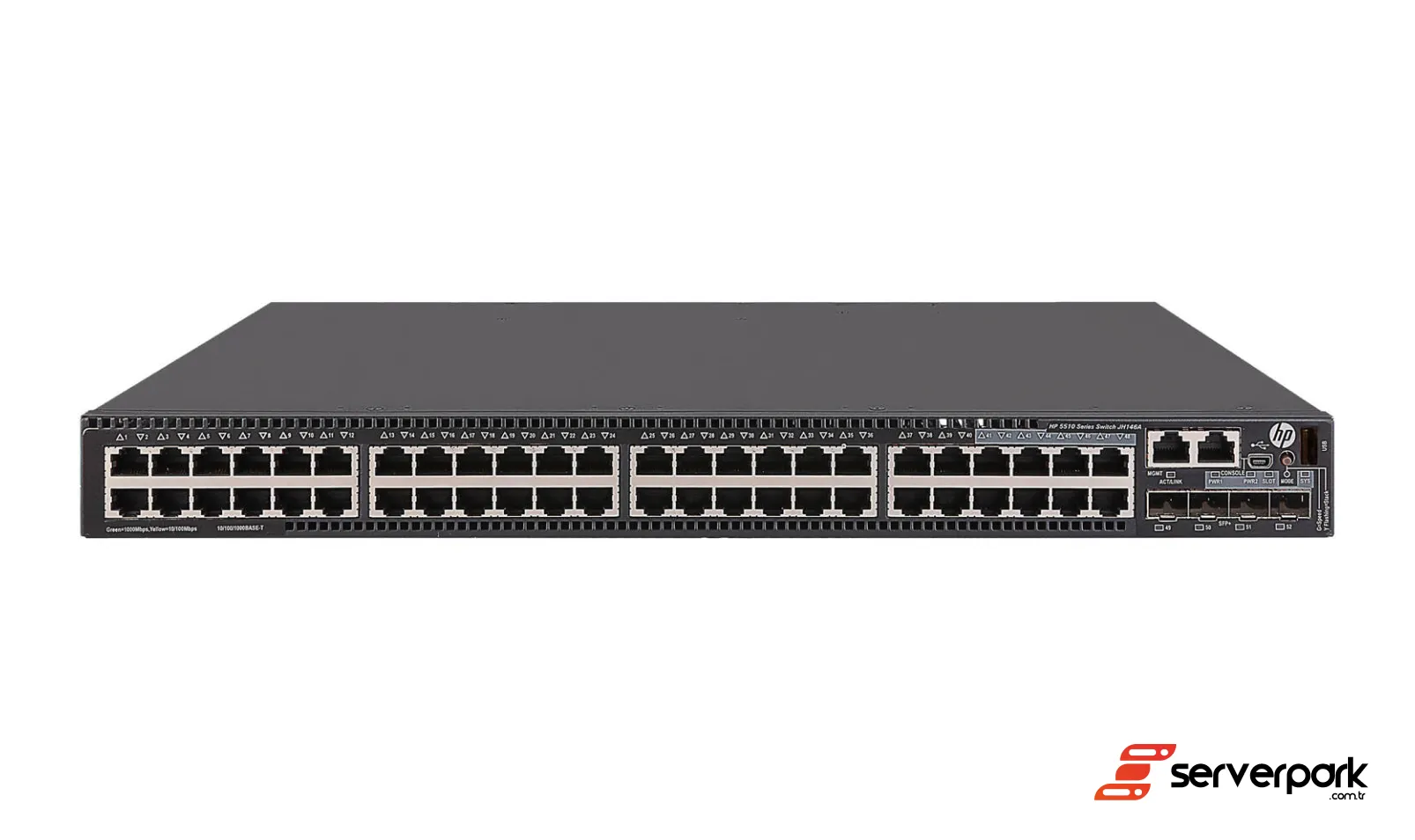 HP FlexNetwork 5510 48x 1Gb RJ-45, 4x 10Gb SFP+ JH146A - PN: JH146A