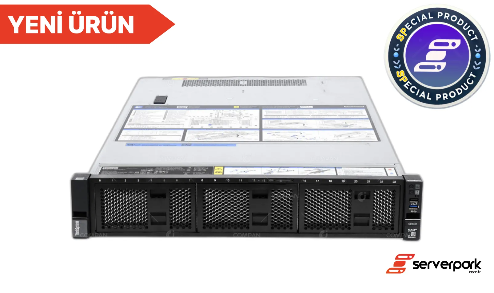 ﻿Lenovo 3650 M5 - / 2 x E5- 2680 V4 CPU / 256 GB DDR4 RAM / 1GB RAID / 2 x 900W PS / Universal Raf Kızak