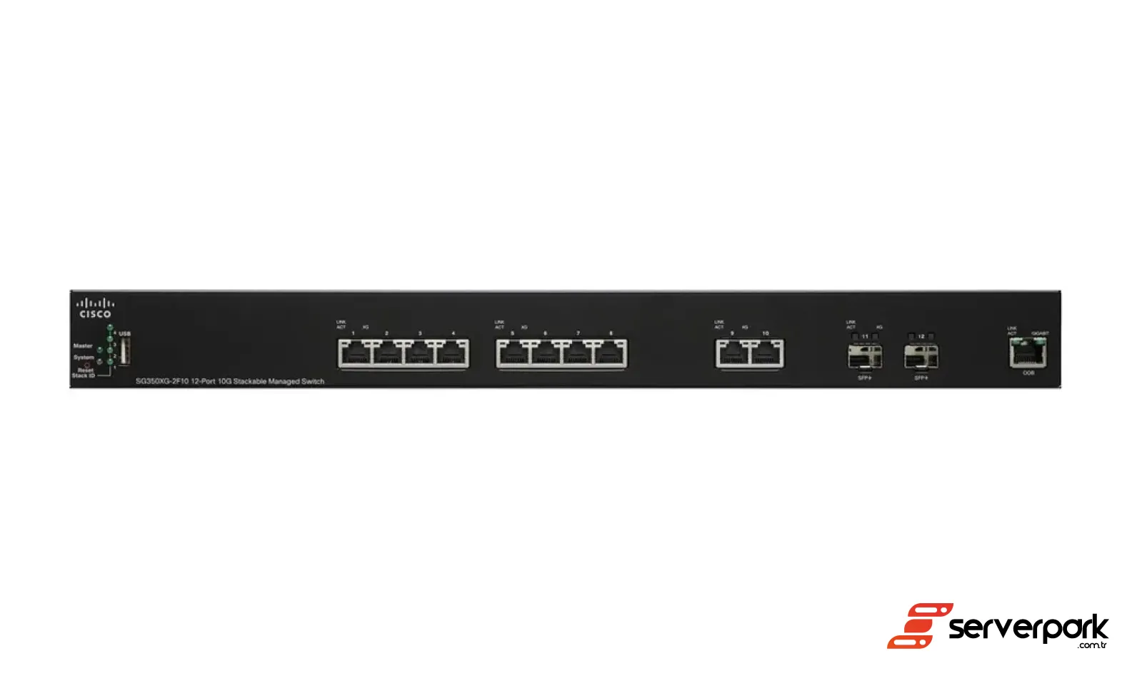 Cisco SG350XG-2F10 10x 10Gb RJ-45, 2x 10Gb SFP+ - PN: SG350XG-2F10