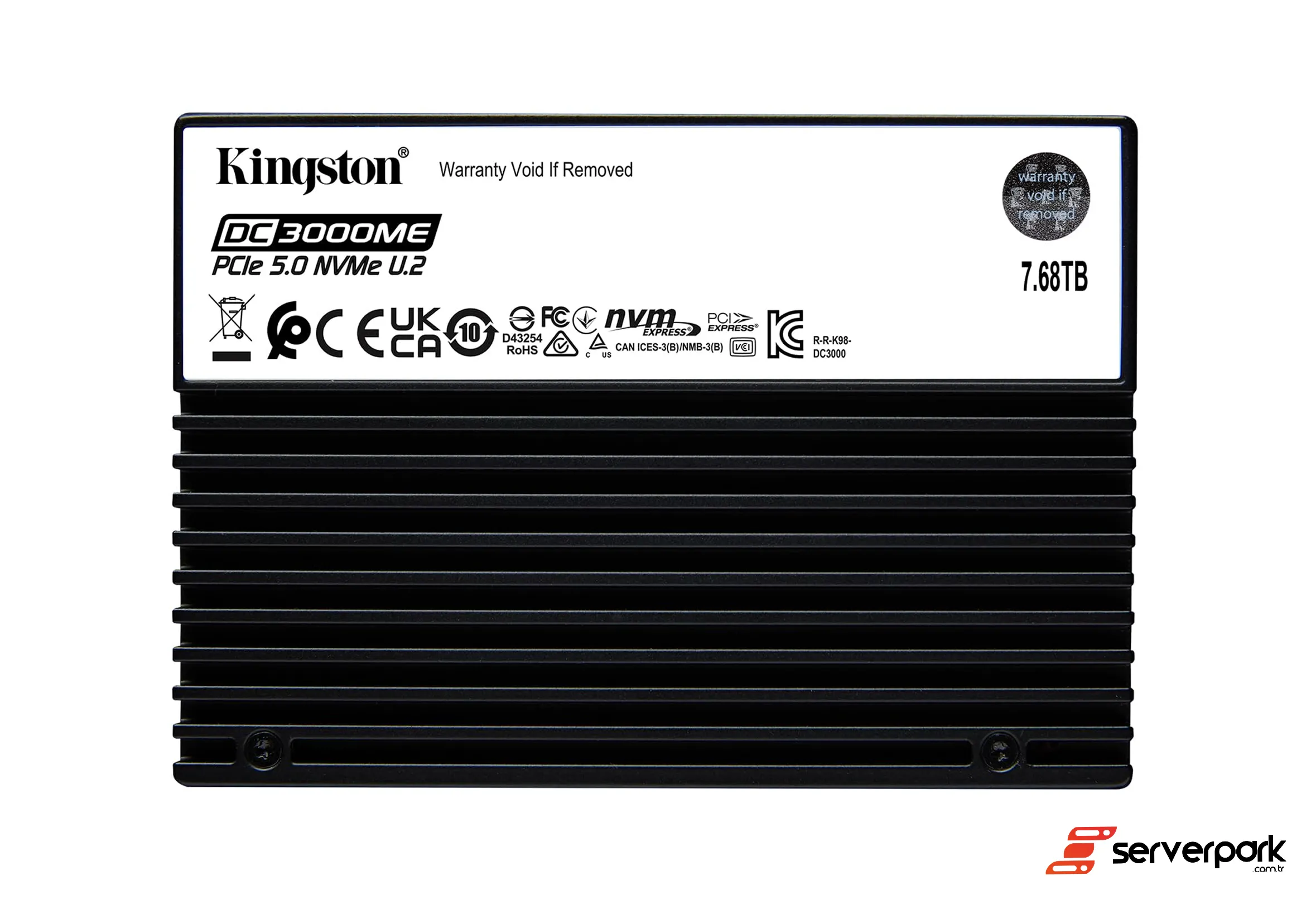 Kingston DC3000M 7.68TB NVMe U.2 SSD - PN: SEDC3000M/7680G