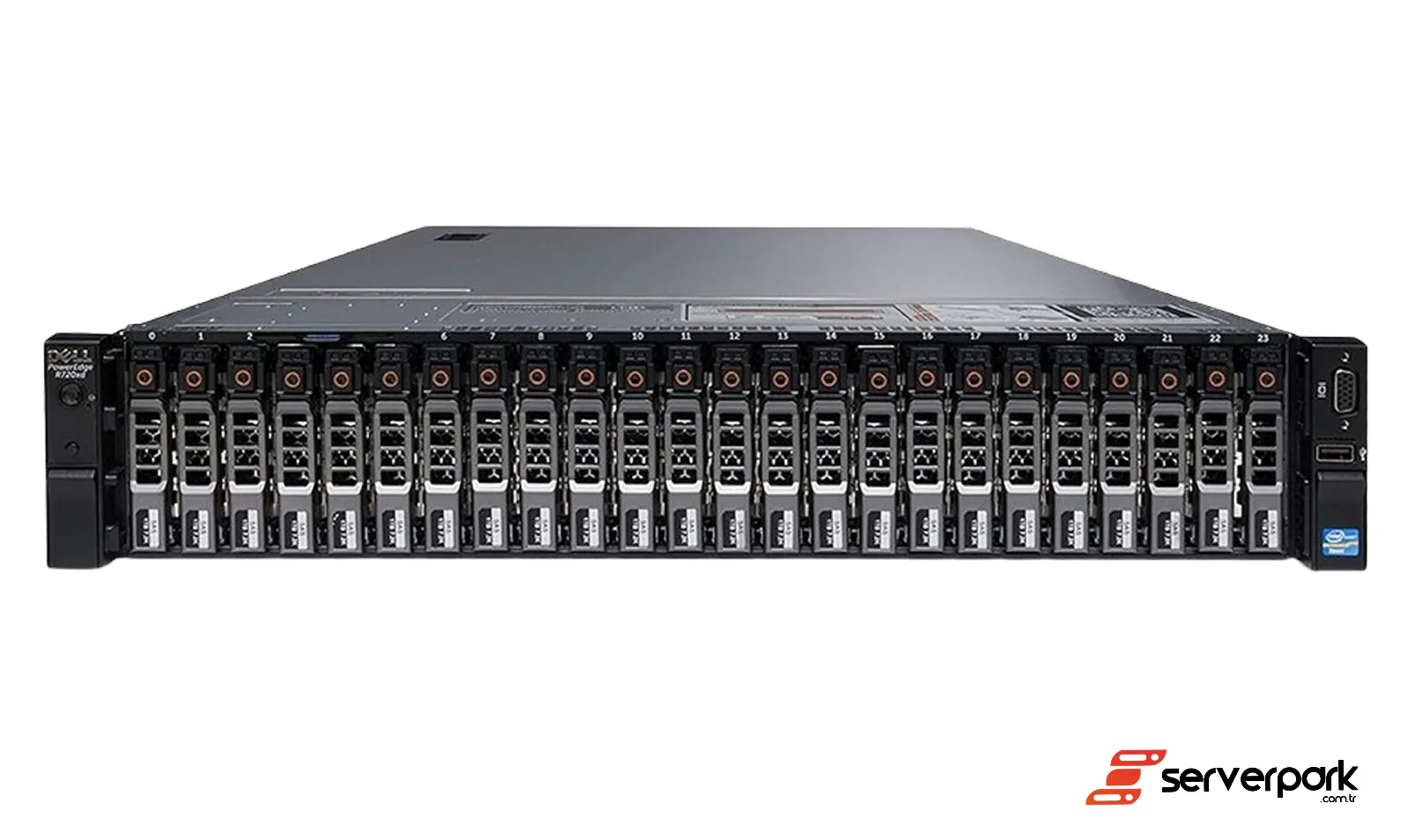 DELL R730 XD - 24SFF / 2 x E5- 2697 V4 CPU / 64 GB DDR4 RAM / 1GB RAID / 2 x 750W PS / Universal Raf Kızak