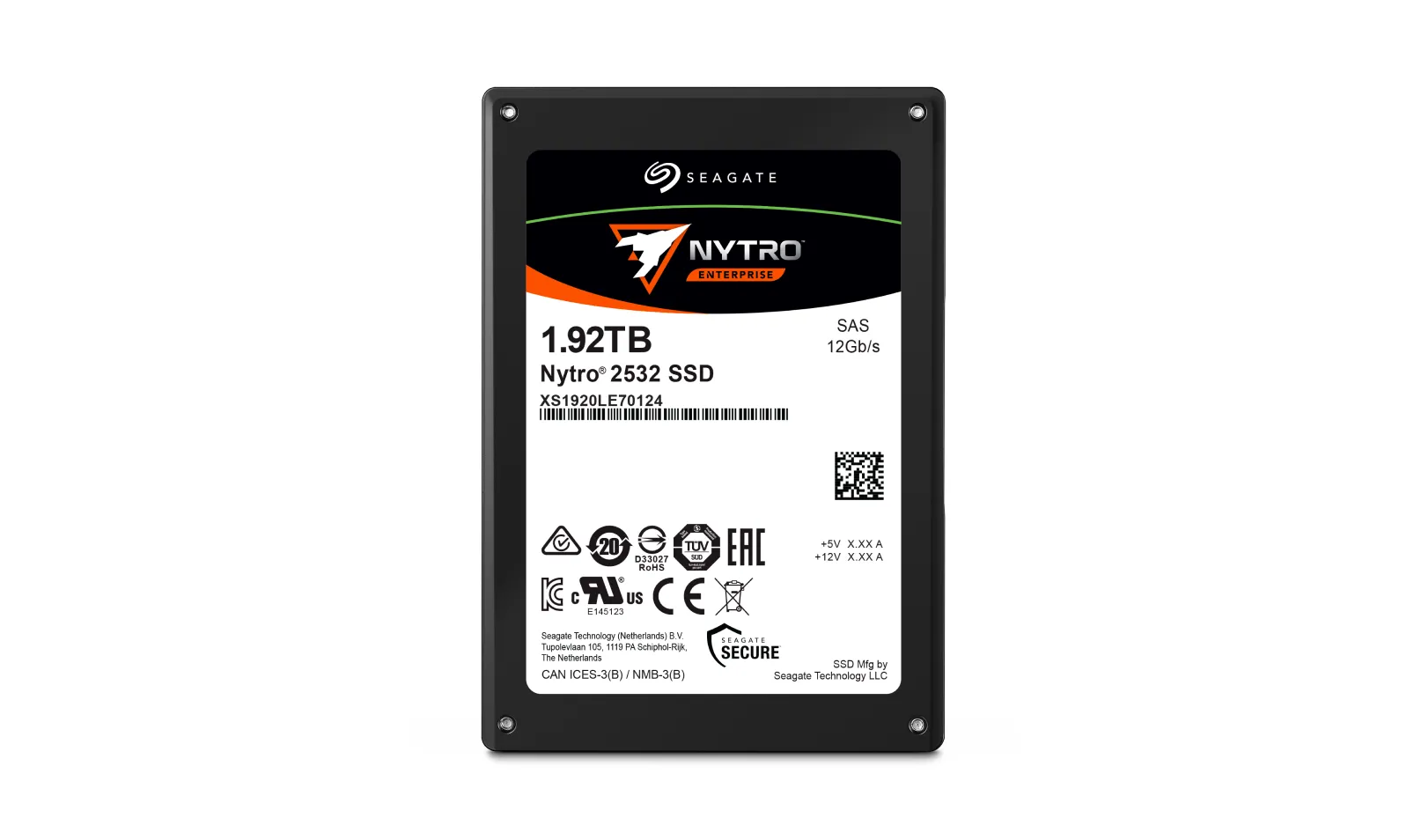 Seagate Nytro 2532 1.92TB 2.5' SAS SSD - PN: XS1920LE70124