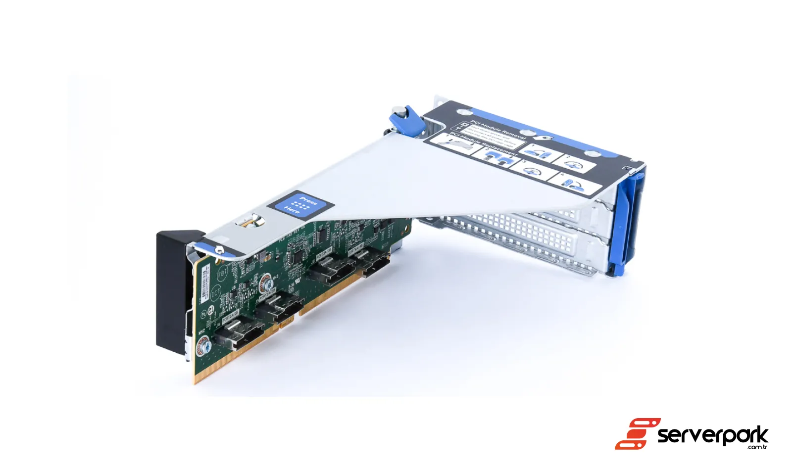 HPE Ana 4-Port NVMe Riser Kartı Kablolu - ProLiant DL380 / DL385 Gen10 - PN: 875087-001 / 875091-001