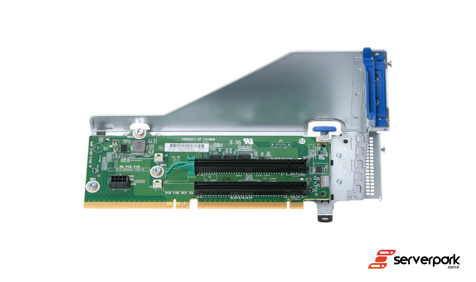 HPE Opsiyonel 1. / 2. Riser Kartı - PCIe Gen3 x16/x16 - DL380 / DL385 / DL560 Gen10 - PN: 875060-001 / 826704-B21
