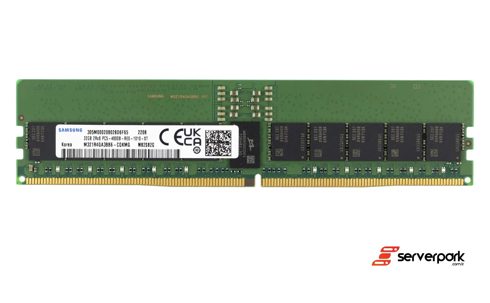 Samsung 32GB 2Rx8 PC5-4800B   R-DIMM DDR5 REG EC8 - PN :  M321R4GA3BB6-CQK