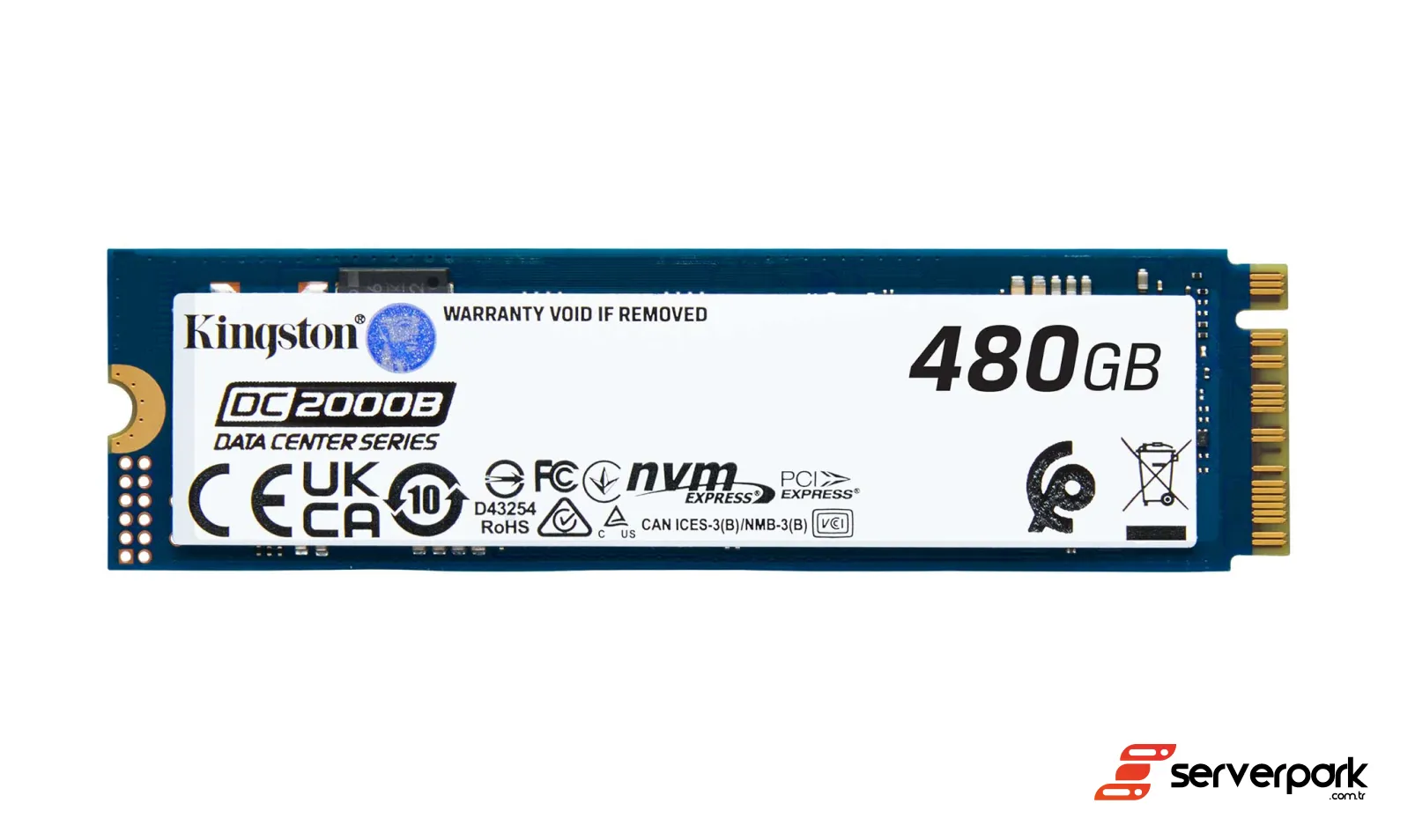 Kingston DC2000B 480 GB NVMe M.2 SSD - PN: SEDC2000BM8/480G