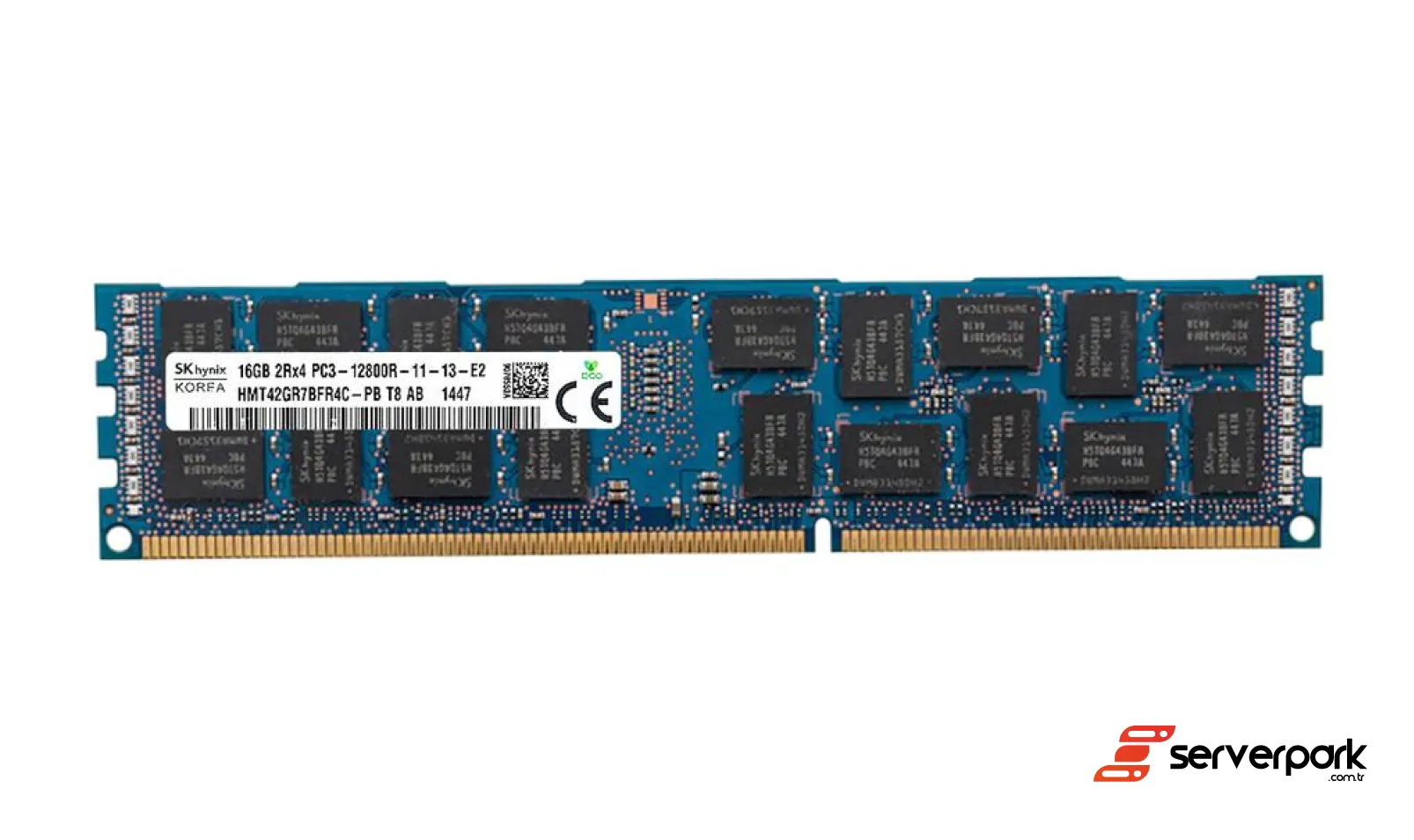 SK Hynix 16GB 2Rx4 PC3-12800R R-DIMM DDR3 REG ECC PN: HMT42GR7BFR4C-PB