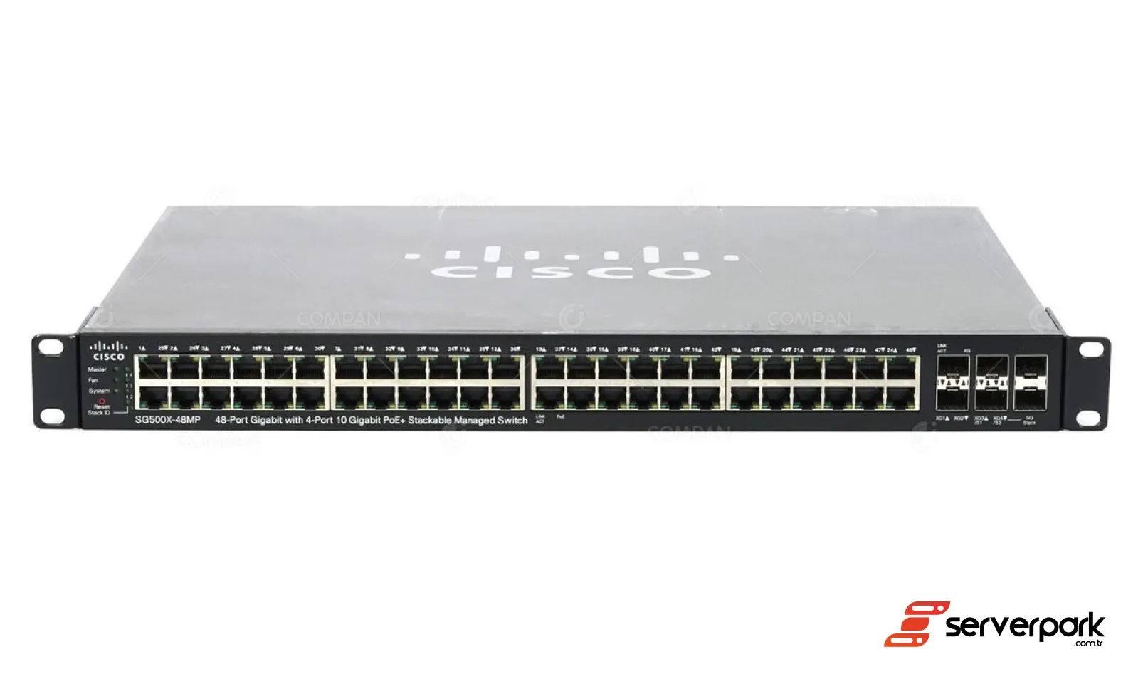 Cisco SG500X-48MP-K9 48x 1Gb RJ-45 PoE, 4x 10Gb SFP+ - PN: SG500X-48MP-K9