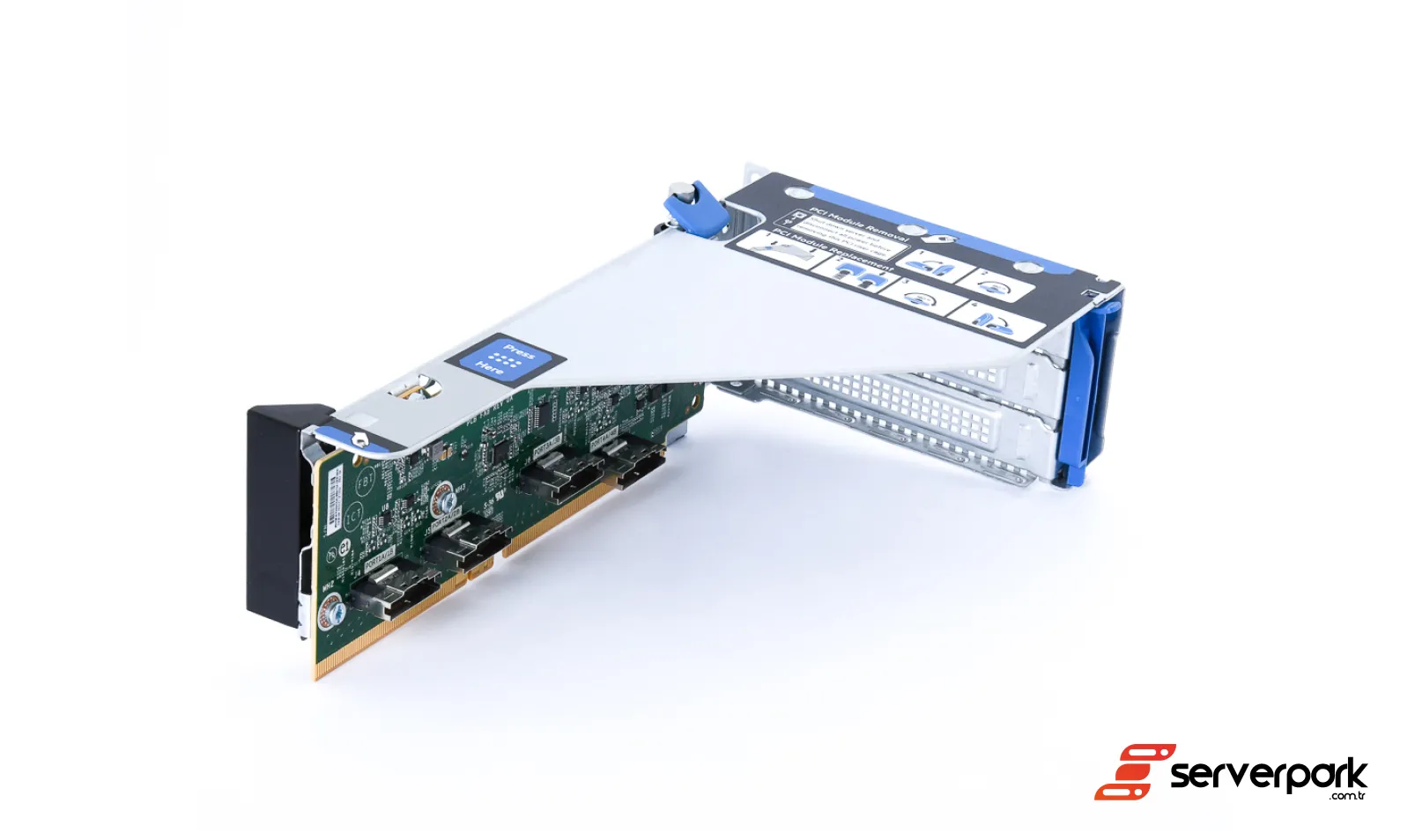 HPE 4-Port NVMe Riser Kiti - ProLiant DL380 / DL385 Gen10 - PN: 867807-B21