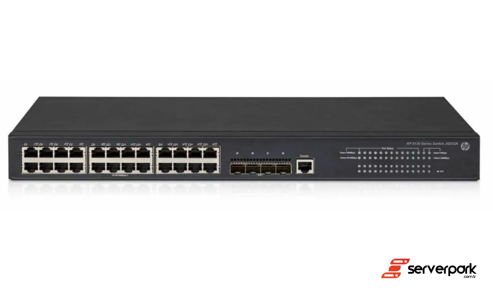 HP JG933A 5130-24G-SFP-4SFP+ 16x 1Gb SFP, 8x 1Gb Combo, 4x 10Gb SFP+ - PN: JG933A