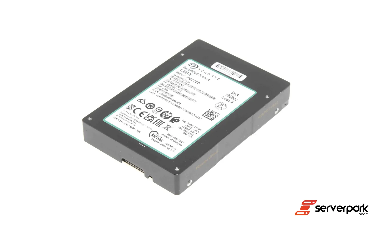 Seagate Nytro 2332 1.92TB 12G SAS SSD 2.5' SFF - PN: XS1920SE70154