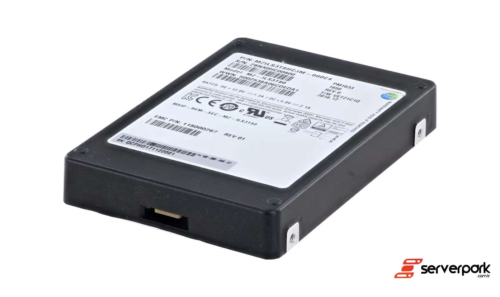 DELL EMC 3.84TB 2.5' SAS SSD - PN: 118000267