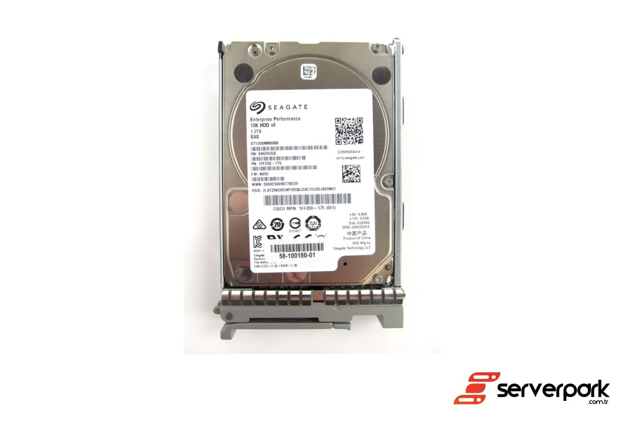 Cisco 1.2TB 2.5' SAS HDD - PN: 58-100180-01 / UCS-HD12TB10K12G