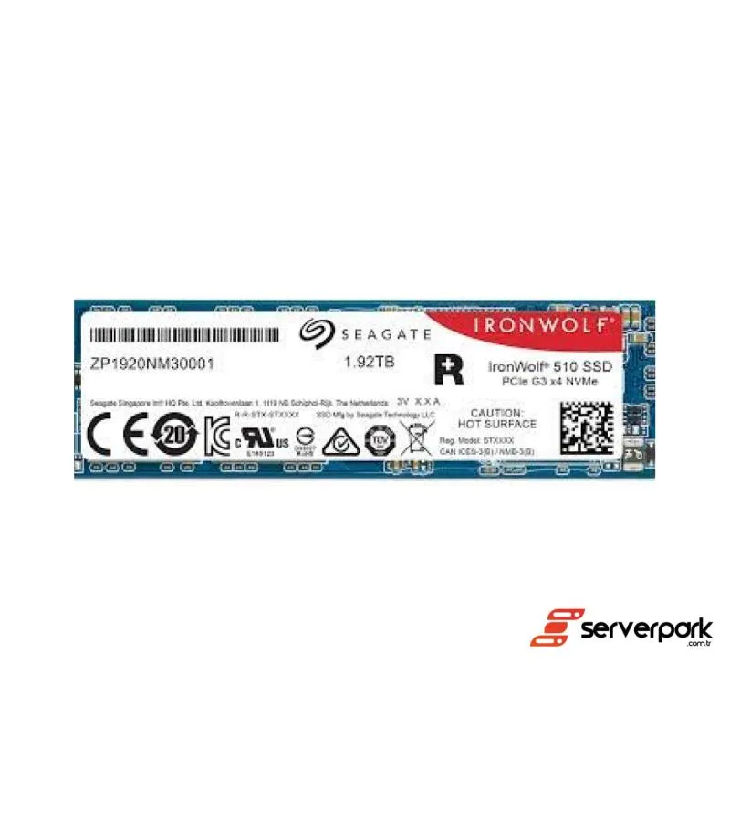Seagate Ironwolf 510 NAS 1.92TB NVMe Gen3 SSD - PN: ZP1920NM30001
