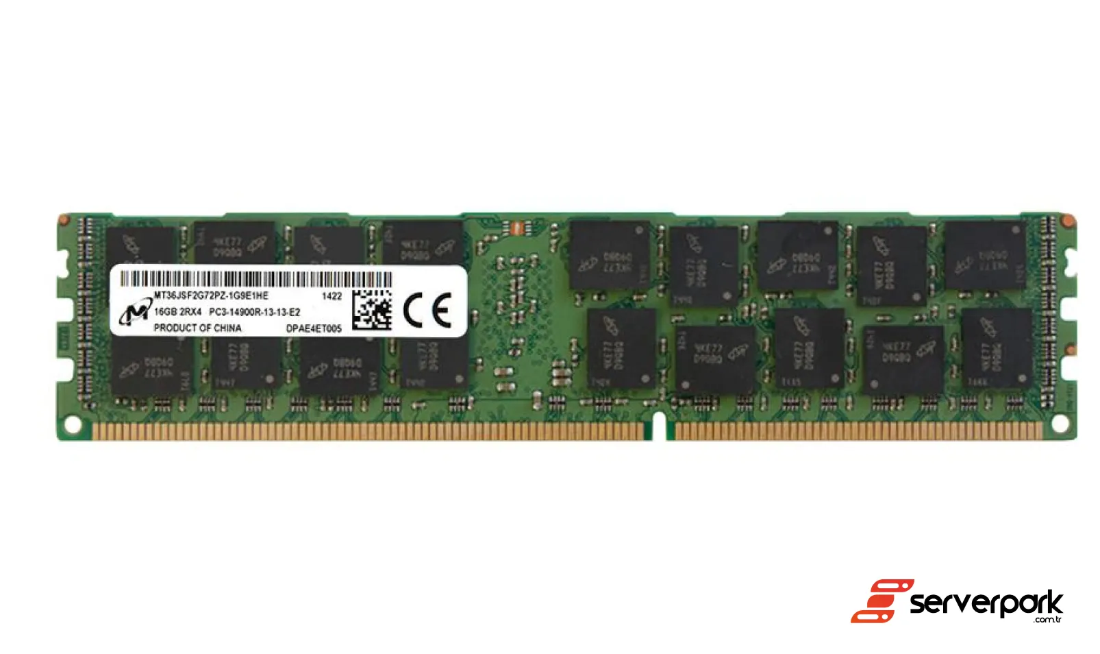 Micron 16GB 2Rx4 PC3-14900R R-DIMM DDR3  REG ECC PN: MT36JSF2G72PZ-1G9E1HE