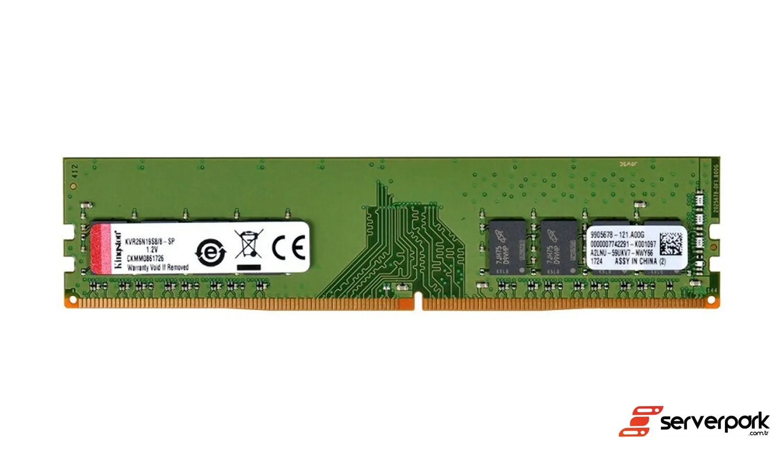 Kingston 16GB 2Rx8 PC4-2400T R-DIMM DDR4 REG ECC PN : KTD-PE424D8/16G