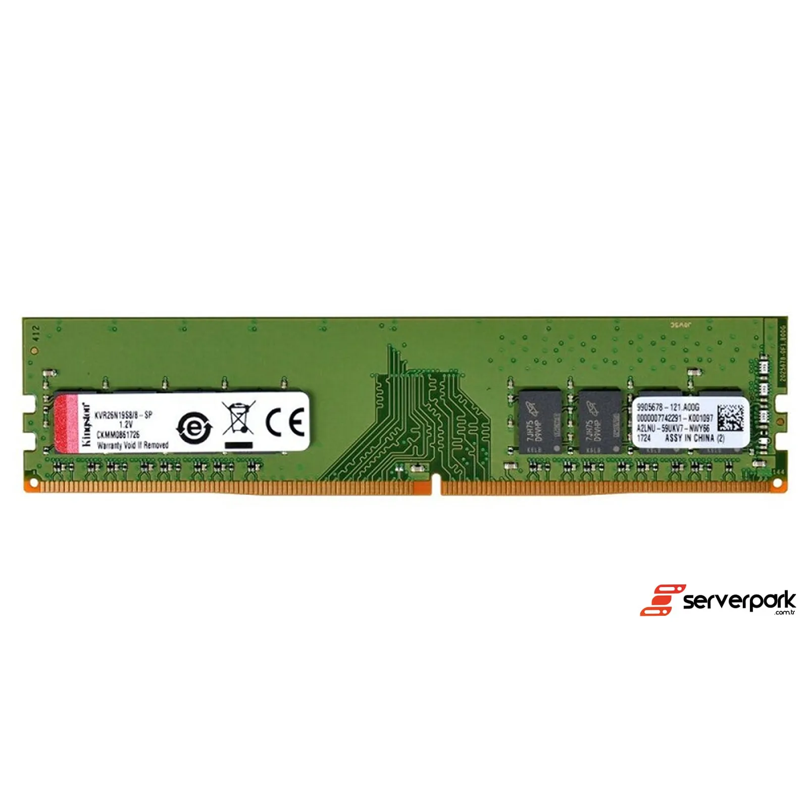 Kingston 8GB 1Rx4 PC4-2400T R-DIMM DDR4  REG ECC PN: KVR24R17S48